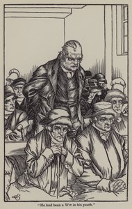 Illustration til The Essays of Elia af Charles Lamb (litho) af A. Garth Jones