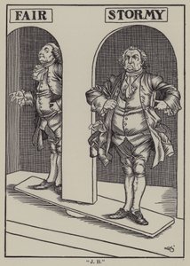 Illustration til The Essays of Elia af Charles Lamb (litho) af A. Garth Jones
