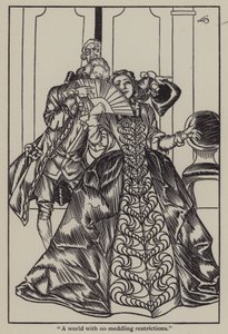 Illustration til The Essays of Elia af Charles Lamb (litho) af A. Garth Jones