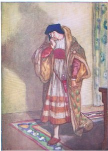 Angelo led langt mere den nat end den fange, han så uretfærdigt havde dømt (Measure for Measure), fra Tales from Shakespeare pub. af Ward Lock & Co Ltd af A. Jackson