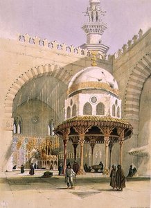 Sultan Hassans moske, Kairo, pub. 1846 (litho)
