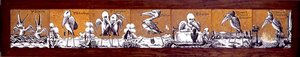 Flisepanel, ca. 1876 (blandet medier) af A. Masson