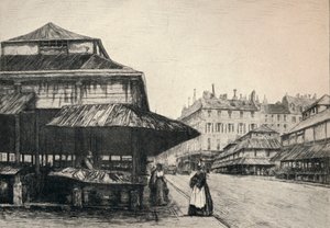 St Honore-markedet, 1915 af A. P. Martial