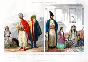 Kaukasisk race, kurdere og persere, 1873. af A. Portier