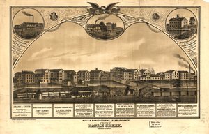 Møller og produktionsvirksomheder i byen Battle Creek, Calhoun Co., Mich. LOC 73693421 af A. Ruger