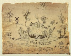 Broderet billede af A. Smith