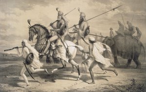 Sikh-høvdinge på jagt, fra 