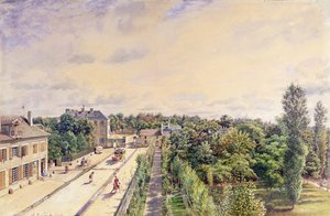 Gæstehuset i Sevres, ca. 1840 af A. de Lareuziere