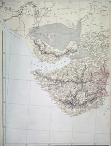 Kort over det vestlige Indien, 1816