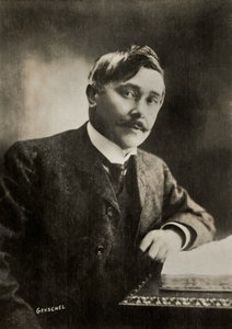 Portræt af den belgiske forfatter Maurice Maeterlink (foto) af Aaron Gerschel