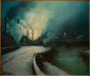 Industrieszene, Pittsburgh af Aaron Henry Gorson