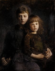 Bror og søster Mary og Gerald Thayer, 1889.