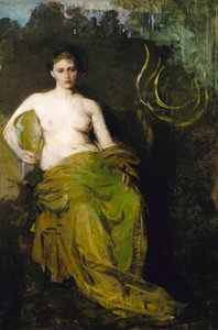 Halvdraperet figur af Abbott Handerson Thayer