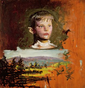 Hoved af en dreng, 1919 af Abbott Handerson Thayer