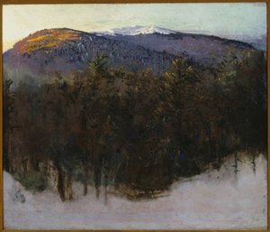 Monadnock, vintersolopgang af Abbott Handerson Thayer