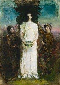 Mine børn Mary, Gerald og Gladys Thayer, ca. 1897. af Abbott Handerson Thayer