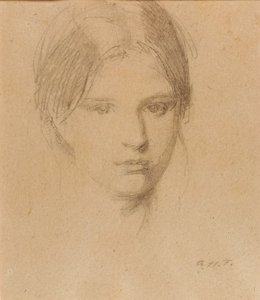 Portræt af kunstnerens datter, Mary af Abbott Handerson Thayer