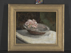 Stilleben (olie på lærred) af Abbott Handerson Thayer
