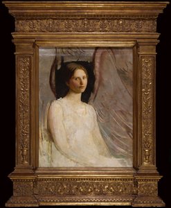 Studie til siddende engel af Abbott Handerson Thayer