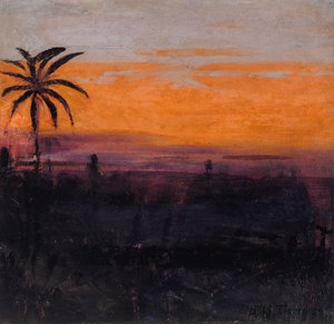 The Sky Simulated by Red Flamingoes, undersøgelse til bogen Concealing Coloration in the Animal Kingdom. af Abbott Handerson Thayer