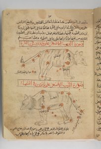 Kitab suwar al-kawakib al-thabita Book of the Images of the Fixed Stars, Iran, slutningen af det 15. århundrede. af Abd al Rahman al Sufi