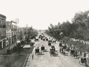 Juarez Avenue, Mexico City, Mexico, 1895.