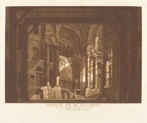 fængsel for Schaubühne af Abel Schlicht possibly after Giuseppe Galli Bibiena
