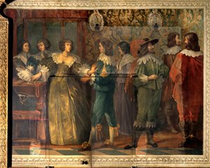 Scene af Charles de Valois (1573-1650), hertugen af Angouleme - Festscene givet i anledning af Charles de Valois
