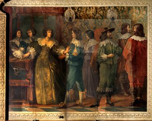 Scene af Charles de Valois (1573-1650), hertugen af Angouleme - Festscene givet i anledning af Charles de Valois
