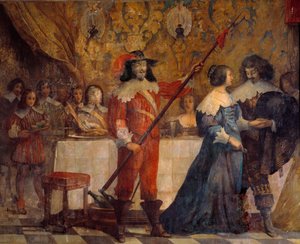 Scene fra Charles de Valois, hertug af Angouleme (1573-1650) Maleri af Abraham Bosse (1602-1676)