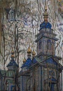 Træ kirke af Abraham Anshelovich Manievich