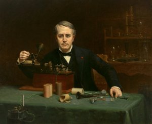 Thomas Alva Edison (1847-1931) af Abraham Archibald Anderson