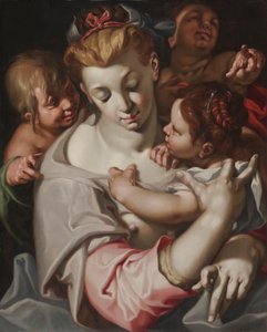 Velgørenhed, ca. 1590 (olie på træ) af Abraham Bloemaert