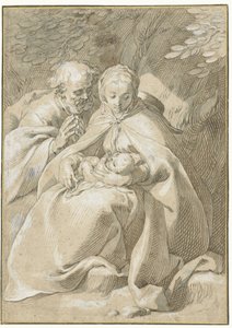 Den hellige familie af Abraham Bloemaert