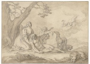 Diana og Endymion af Abraham Bloemaert