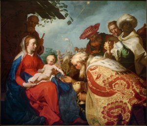 Tilbedelse af Magi af Abraham Bloemaert