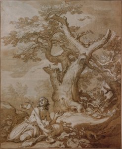Johannes Døberen i naturen af Abraham Bloemaert