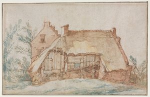 Farmers Cottage recto, ca. 1600. af Abraham Bloemaert