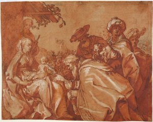 Magiernes tilbedelse, 1624 af Abraham Bloemaert