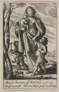 Velgørenhed, 1636. af Abraham Bosse