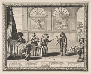 Barndom, 1636. af Abraham Bosse