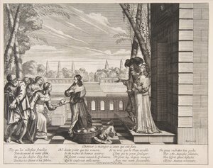 Feeding the Hungry, 1635. af Abraham Bosse