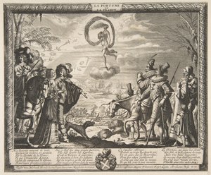Formue til fordel for Frankrig Fortune of France, ca. 1635-37. af Abraham Bosse