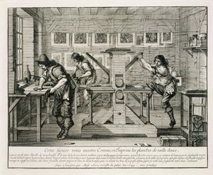 Fransk trykkeri, 1642 af Abraham Bosse