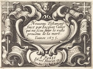 Frontispice til Callots "Det Nye Testamente" af Abraham Bosse