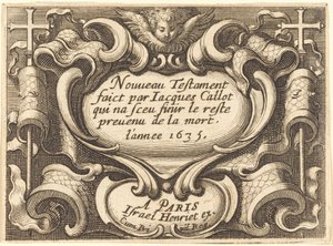 Frontispice til Callots "Det Nye Testamente" af Abraham Bosse