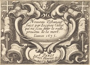 Frontispice til Callots "Det Nye Testamente" af Abraham Bosse