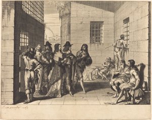 Gentry besøger et fængsel af Abraham Bosse