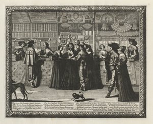 Paris-galleriet, 1640. af Abraham Bosse