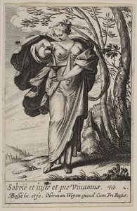 Afholdenhed, 1636. af Abraham Bosse